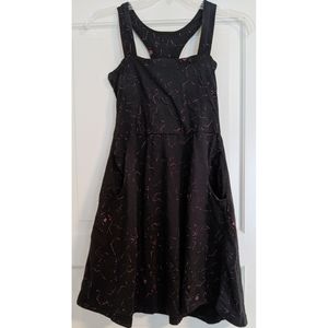 Nikita Streetwear Celestial Dark Fairy Constellation Print Skater Dress
